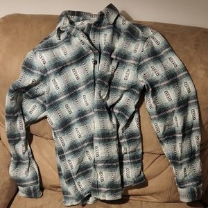 Plaid Button-Up Shirt